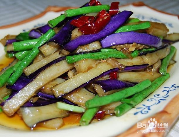 辣椒炒茄子的做法