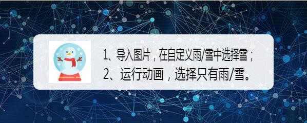 怎样制作下雪动画?