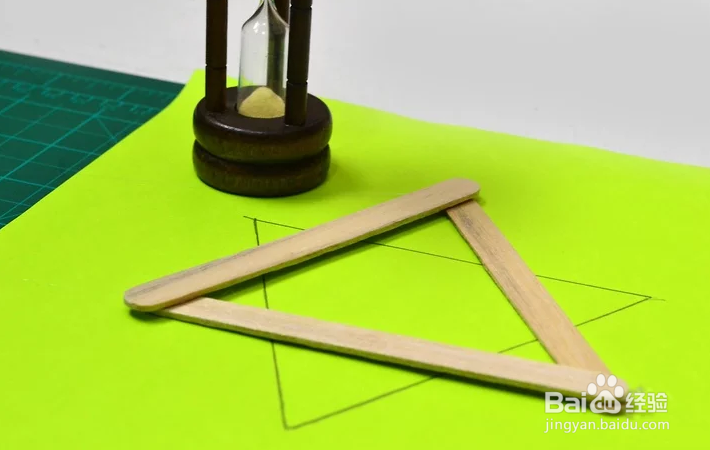 怎么用冰棍制作六芒星