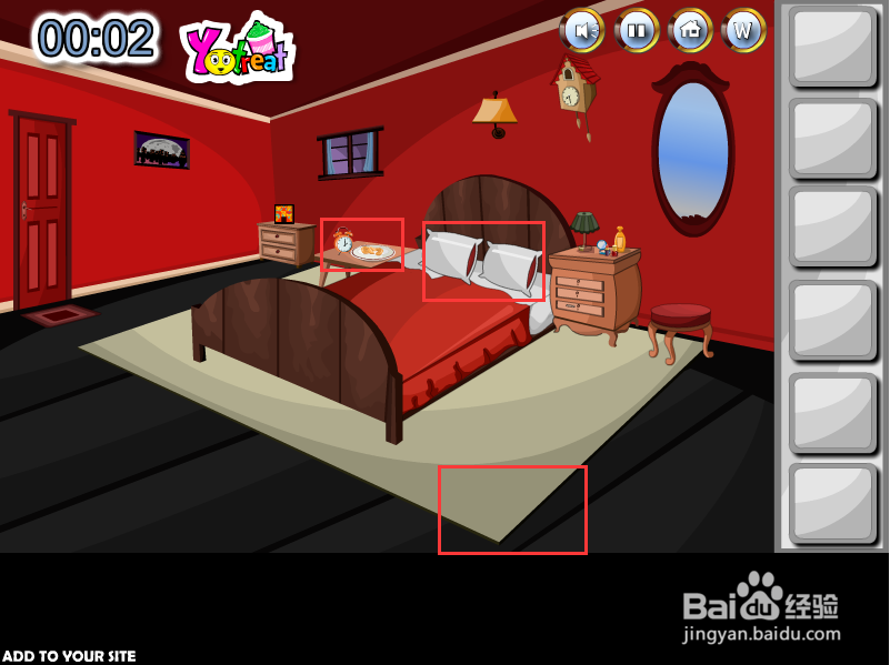 Flash游戏攻略：[23]神秘卧室逃脱
