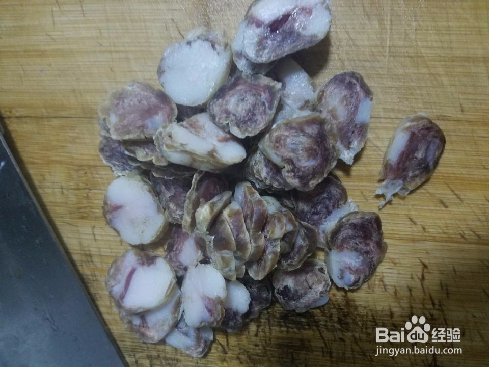 四季豆炒腊肠的做法