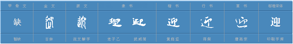 迎字的结构是什么