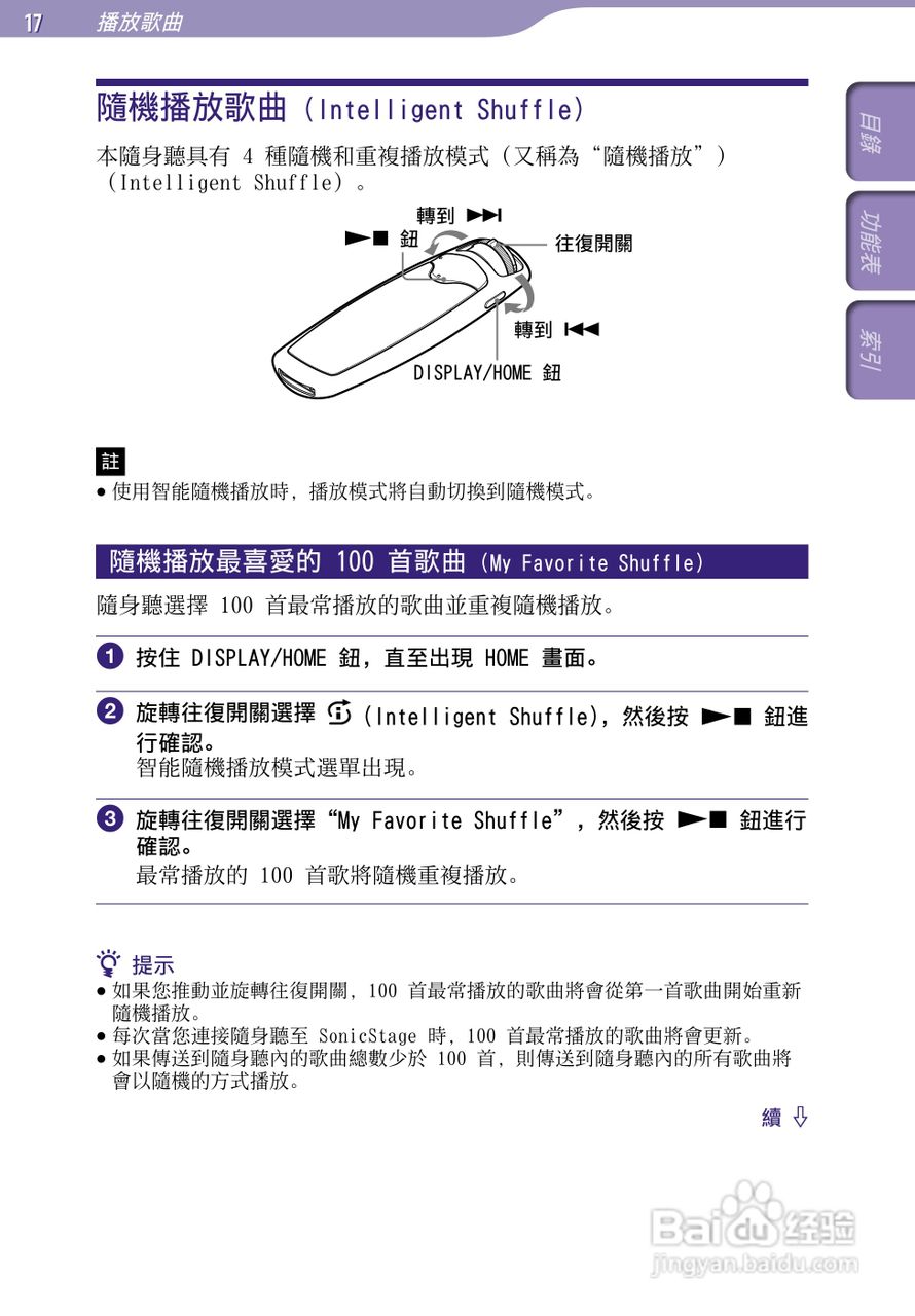 SONY索尼NW-S706F数码影音使用说明书:[2]