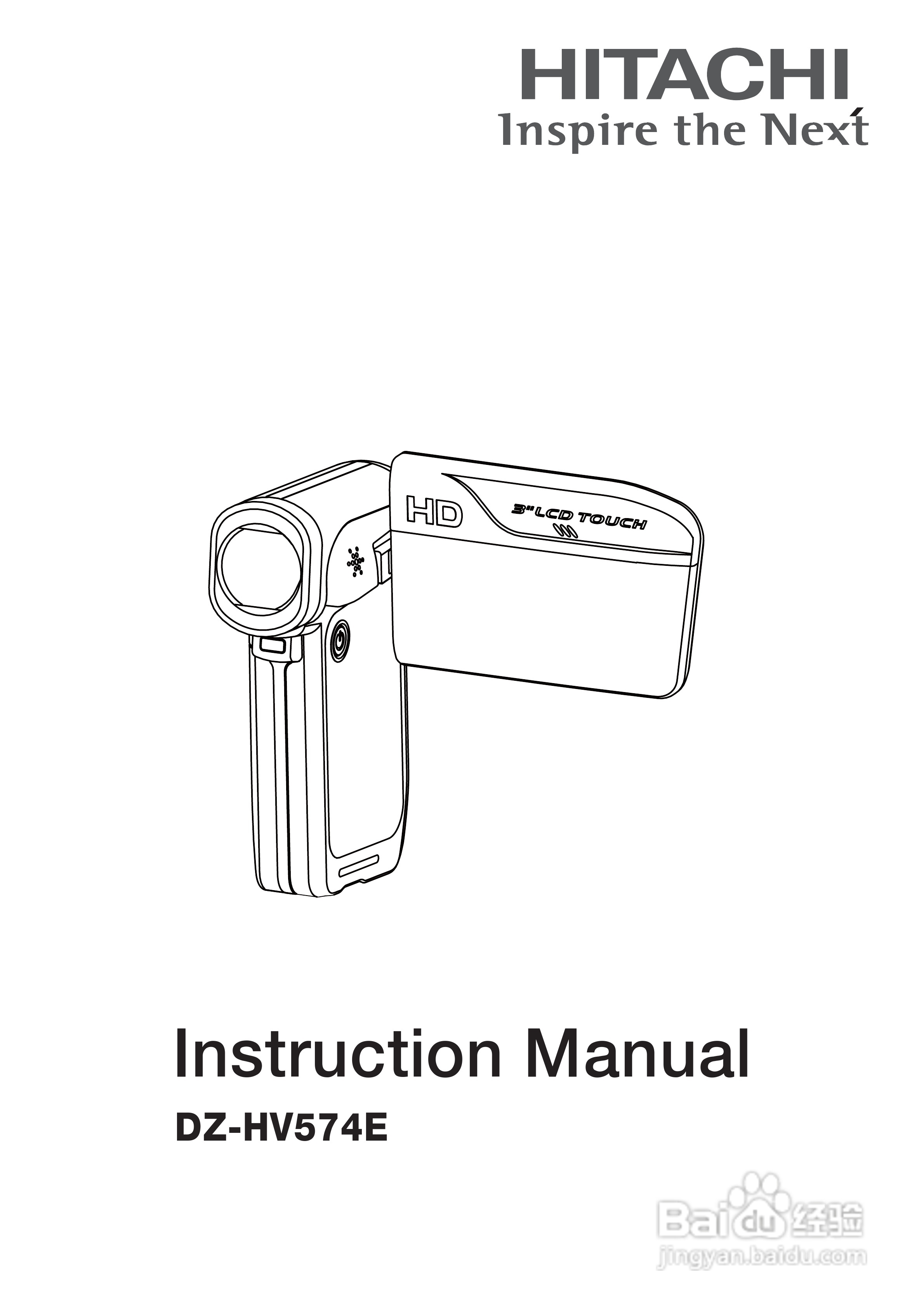 日立DZ-HV574E数码摄像机说明书:[1]