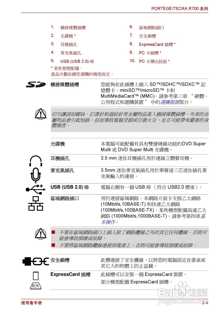 东芝PORTEGE R700笔记本电脑使用说明书:[4]