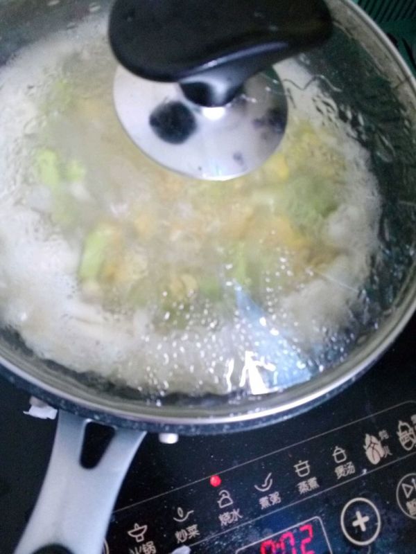 奶香芦笋雪蟹柳烩饭