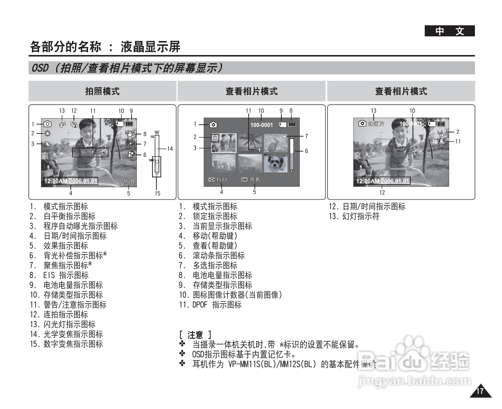 三星VP-MM12S(BL)摄录一体机使用说明书:[2]