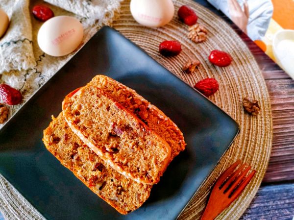 养生核桃红糖枣糕