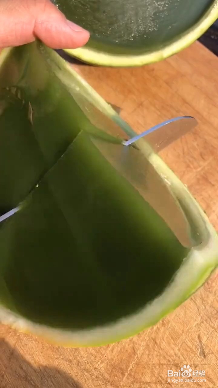 超级简单易学的西瓜抹茶果冻怎样做