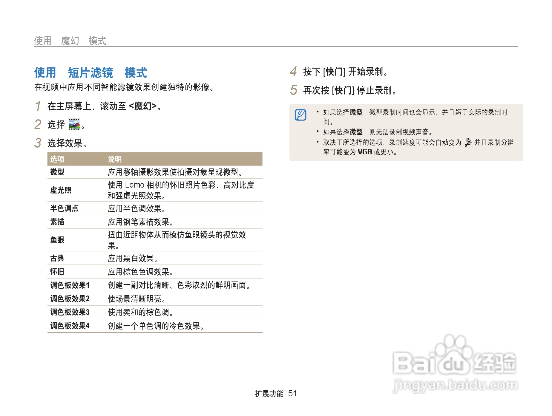 三星ST200F数码相机使用说明书:[6]