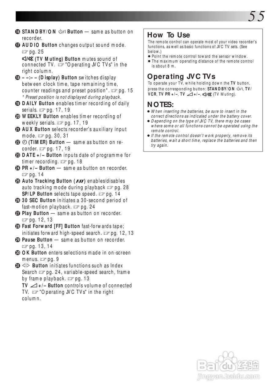 JVC HR-J770EK盒式磁带录像机说明书:[6]