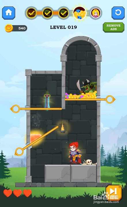 Hero Rescue Online的LEVEL 019怎样通过？