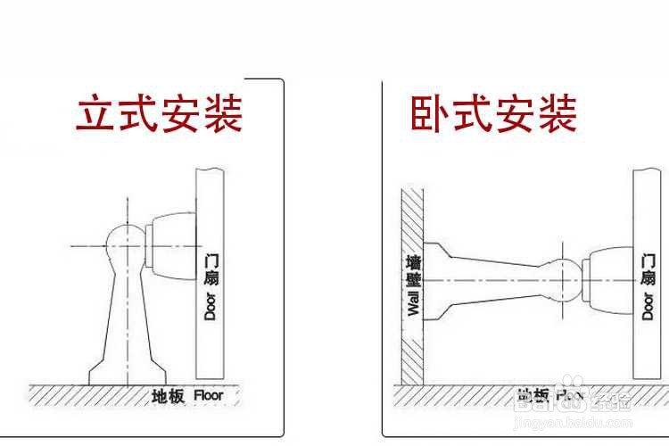 门碰怎么安装图解