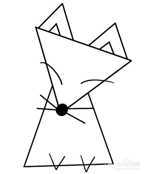 简笔画：举小旗的蚕宝宝绘画步骤