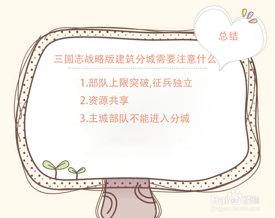 三国志战略版建筑分城需要注意什么
