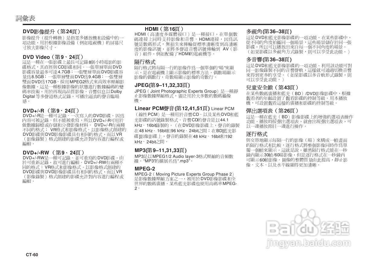 声宝BD-HP25A型光影碟播放机说明书:[4]