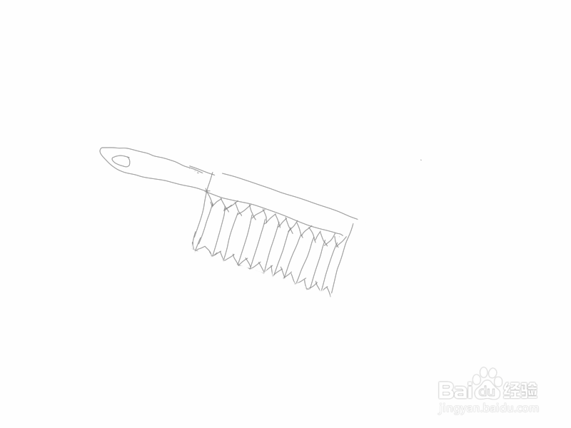 手绘涂鸦系列之怎样画切土豆条用的厨具波浪刀