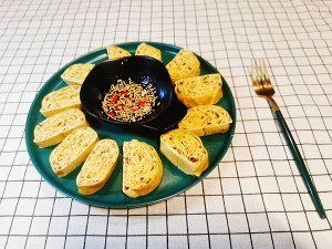 鸡胸肉豆皮卷