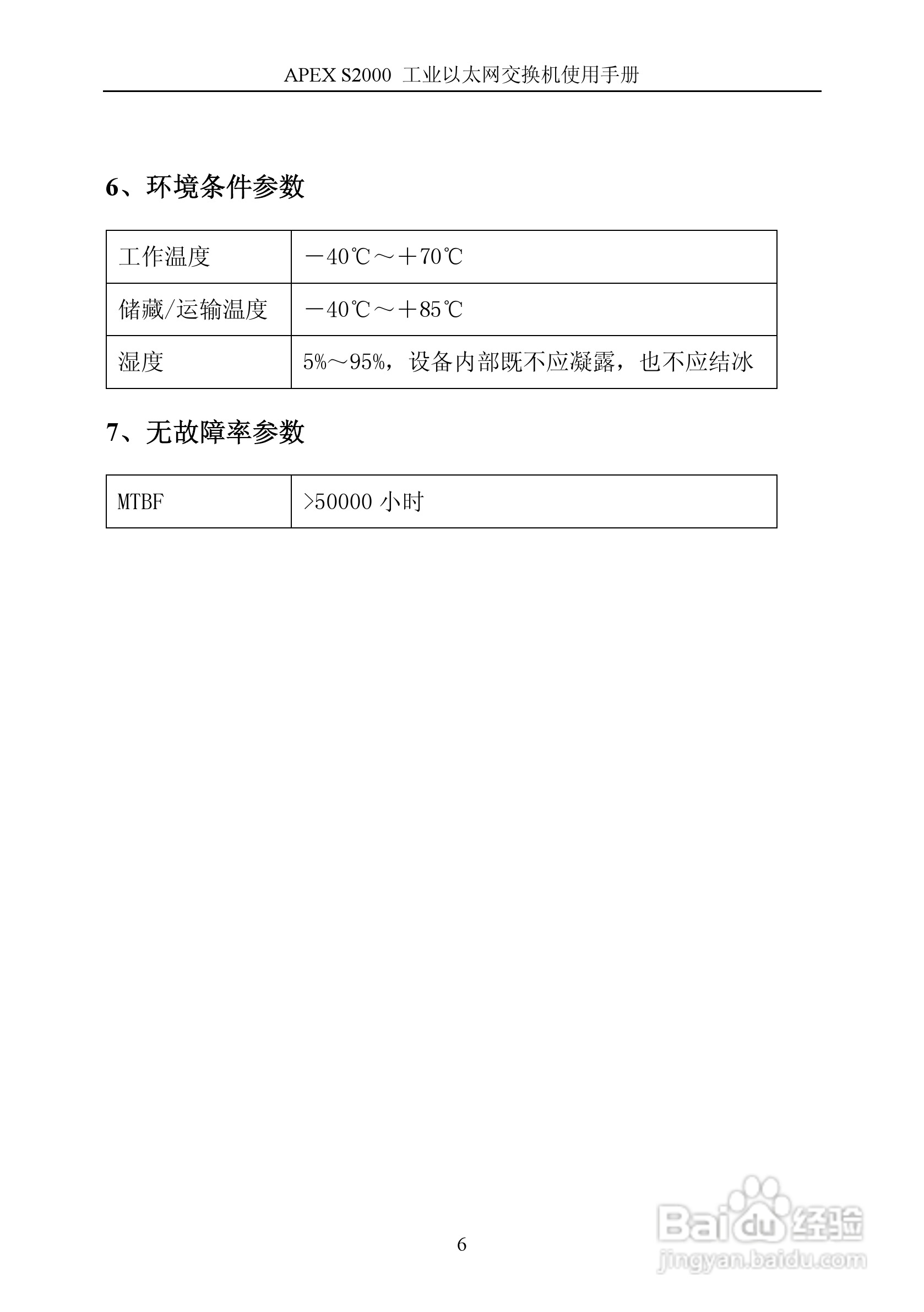 艾派拉斯APEX S2000 工业级网管交换机说明书 V1.1