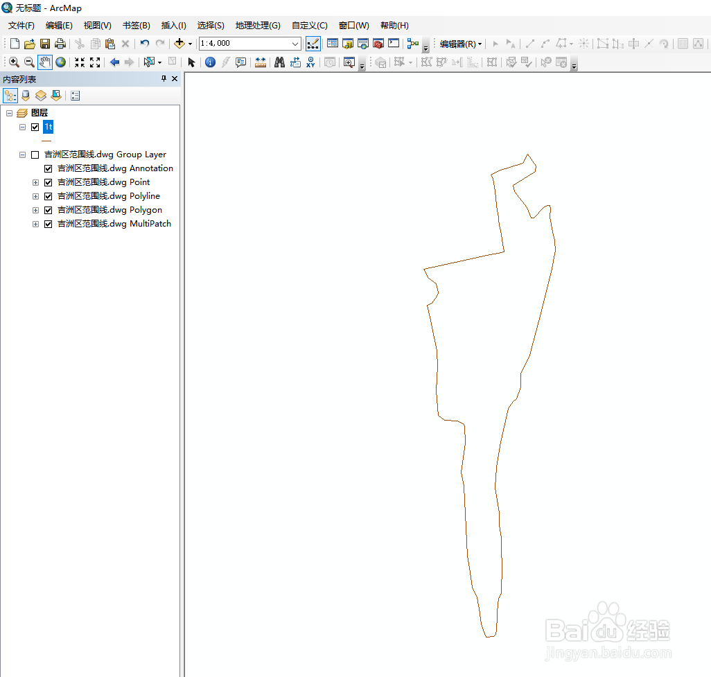 怎么将CAD图转换成arcgis中的数据