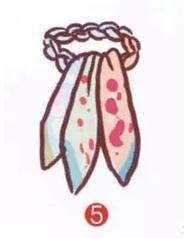 方巾丝巾的多瓣结系法