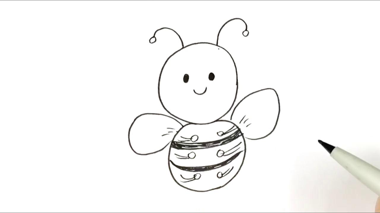 怎样画小蜜蜂