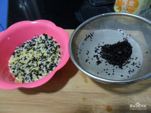 黑米黑芝麻米糊