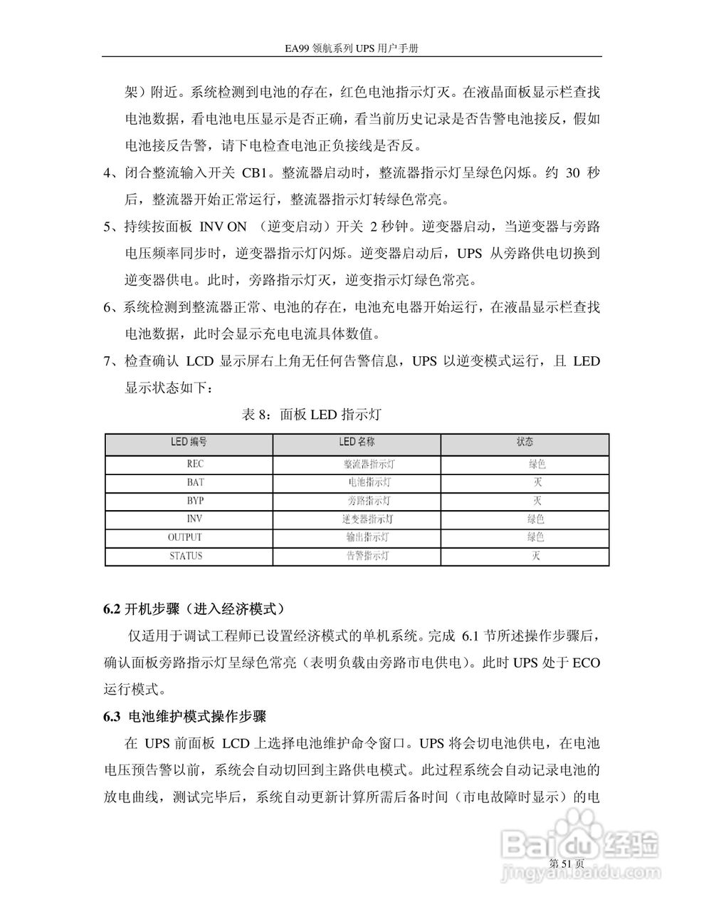 易事特EA99系列UPS电源说明书:[6]