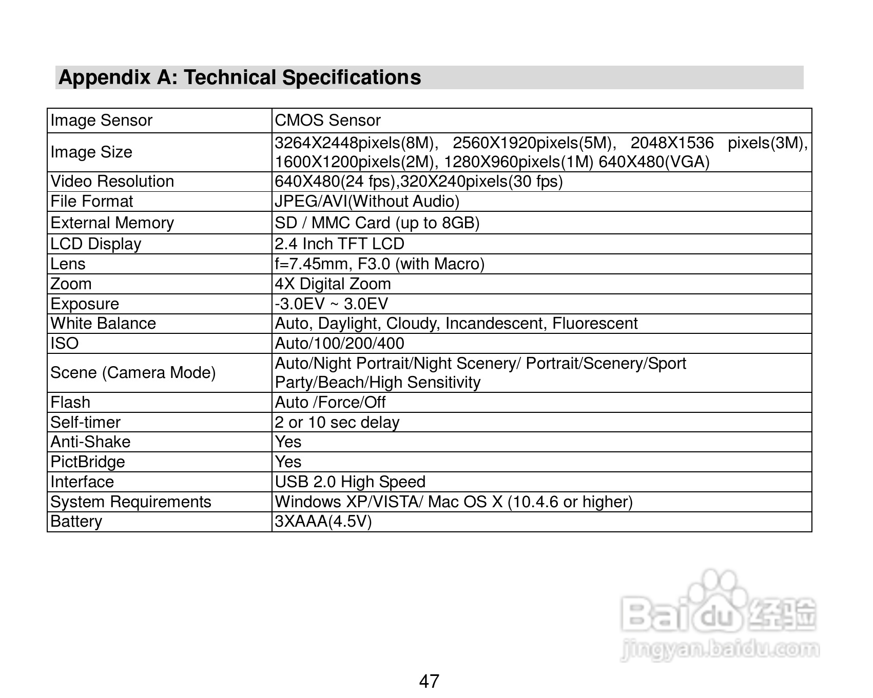 威达ViviCam 8690数码相机使用说明书:[5]