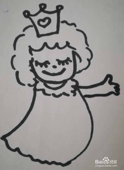 女孩的画法 人物简笔画