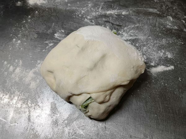 发面葱花千层饼