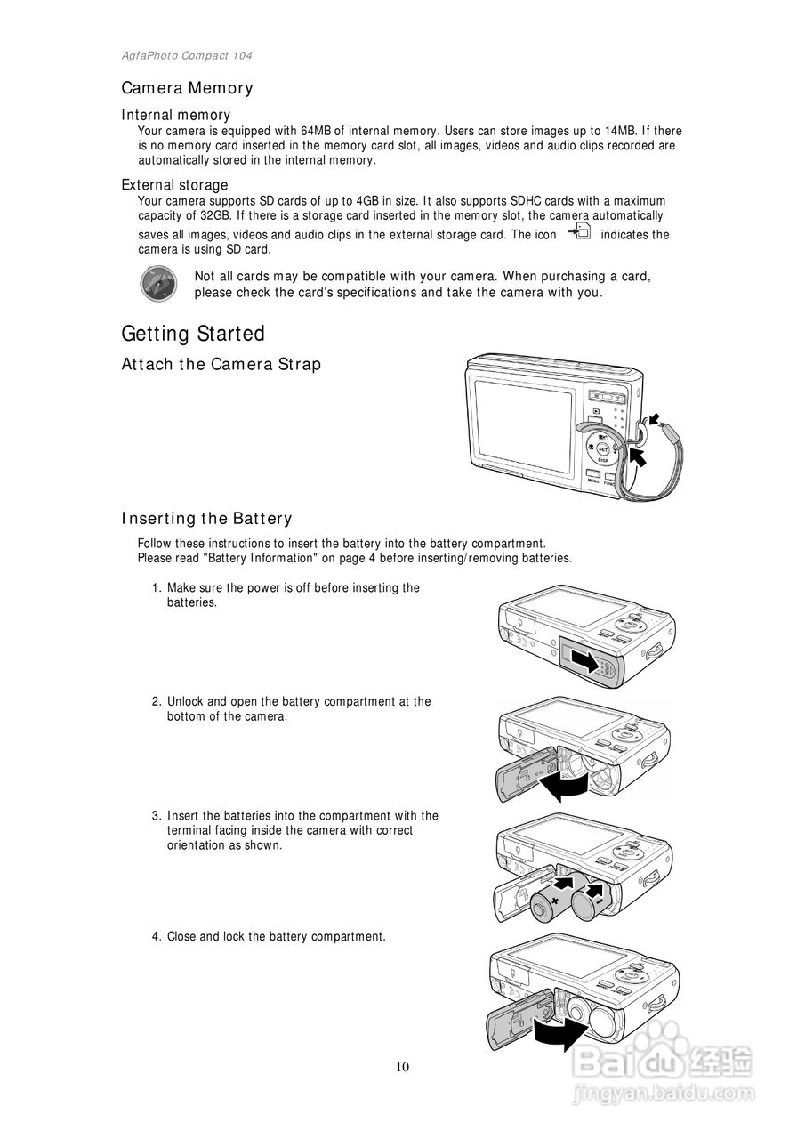 爱克发Compact 104数码相机使用说明书:[2]