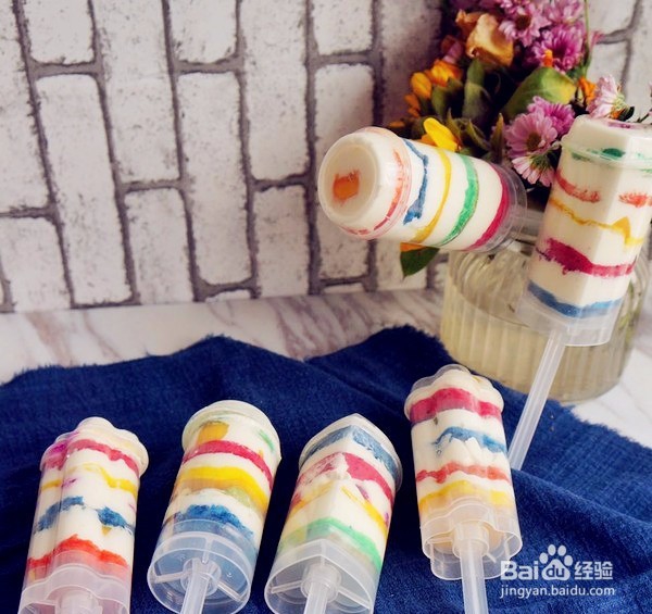 又来做点好玩的，教你怎样做彩虹推推乐蛋糕