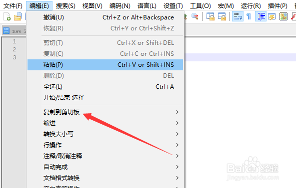 Notepad++怎么复制当期文件路径