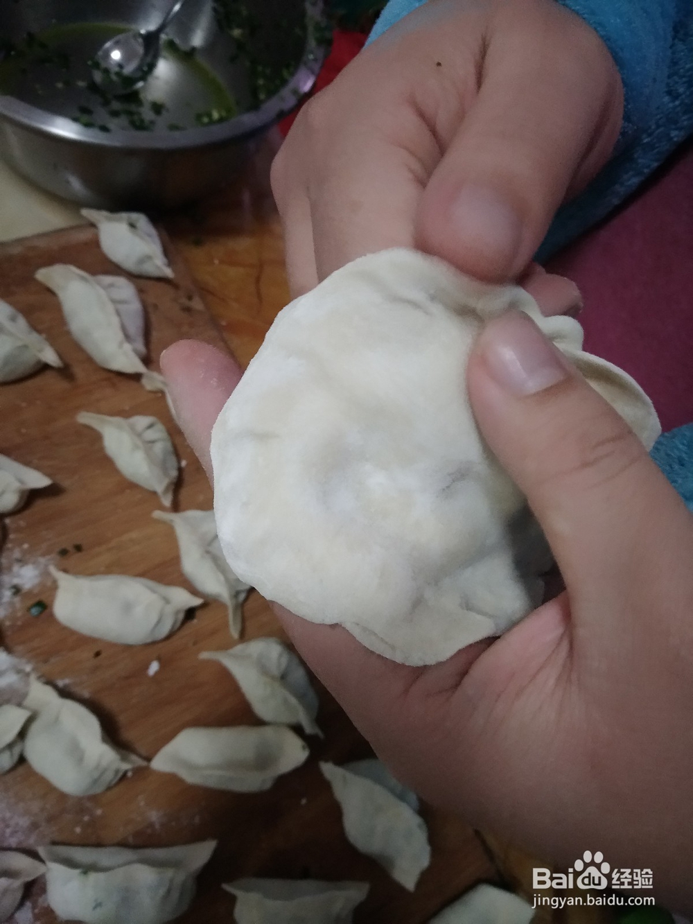 盒子饺子的包法