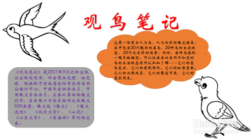 观鸟笔记手抄报