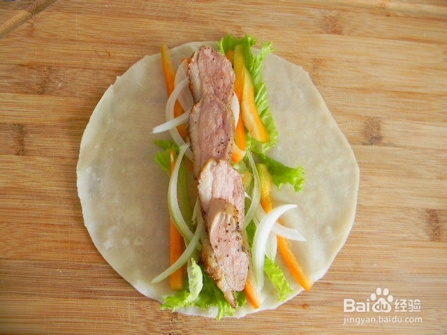 健康美味——薄饼鸭肉卷