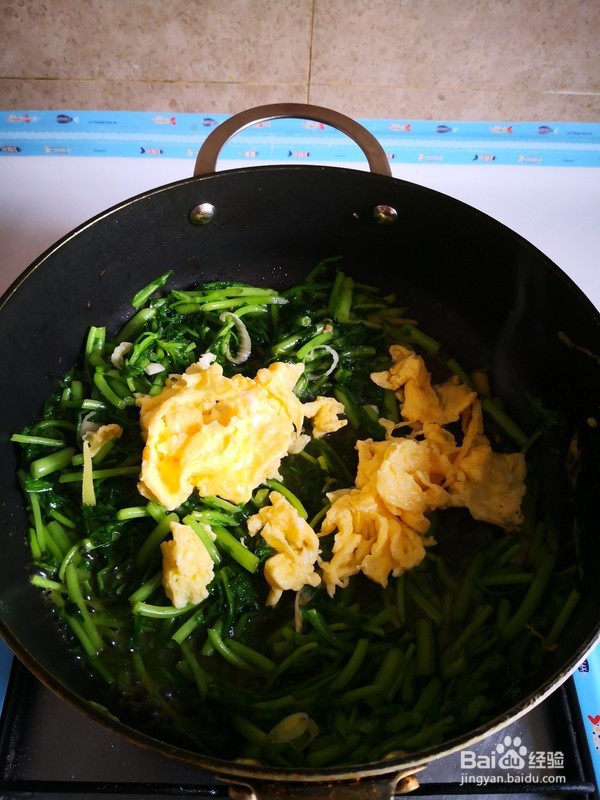 如何制作茼蒿炒鸡蛋
