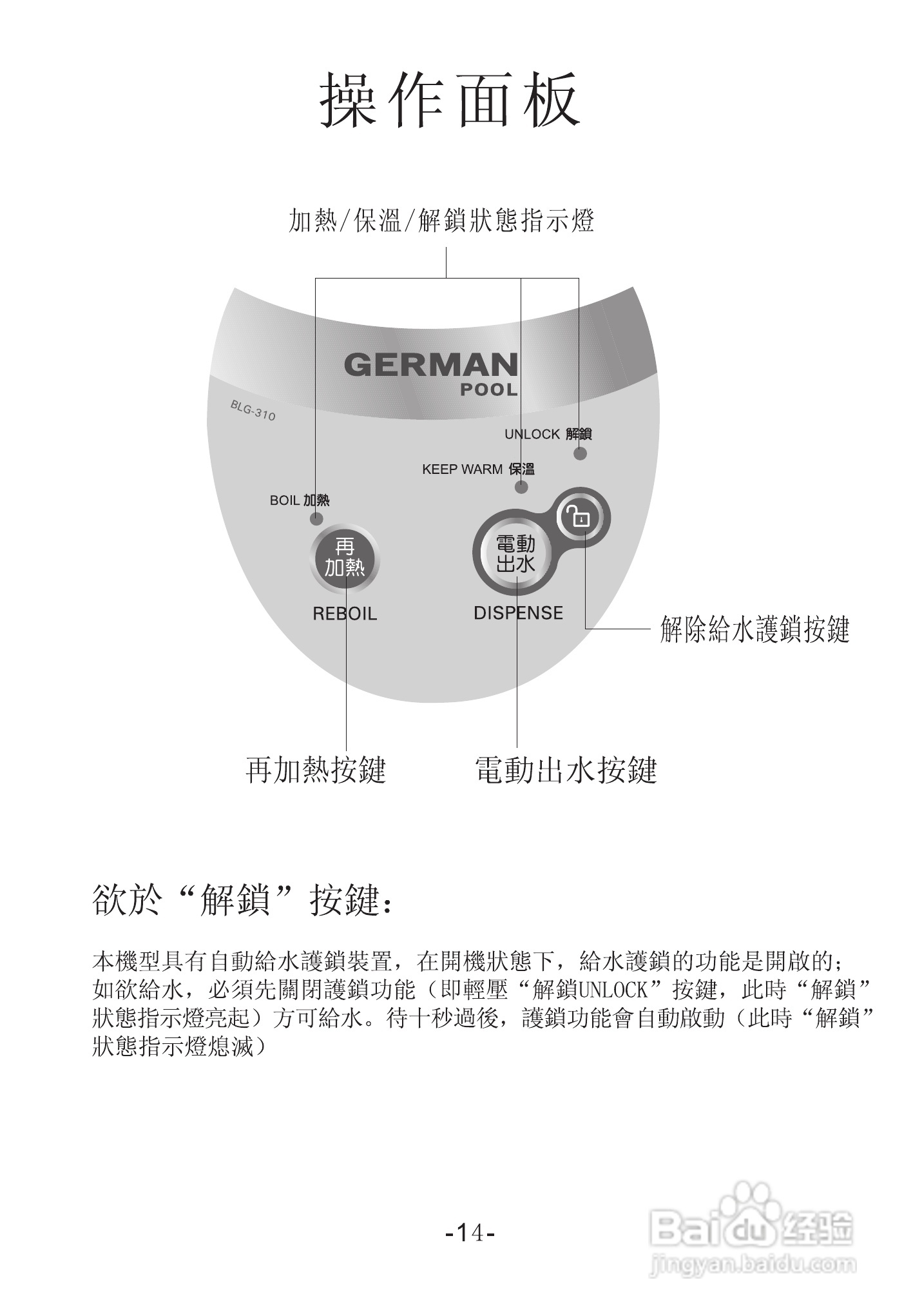 德国宝BLG-310电动出水电热水壶使用说明书:[2]