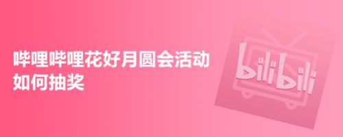 哔哩哔哩花好月圆会活动如何抽奖