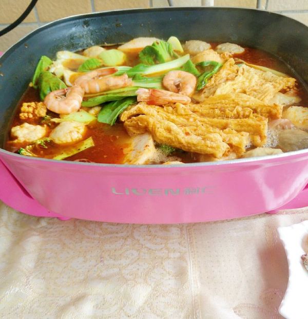 麻辣丸子虾火锅