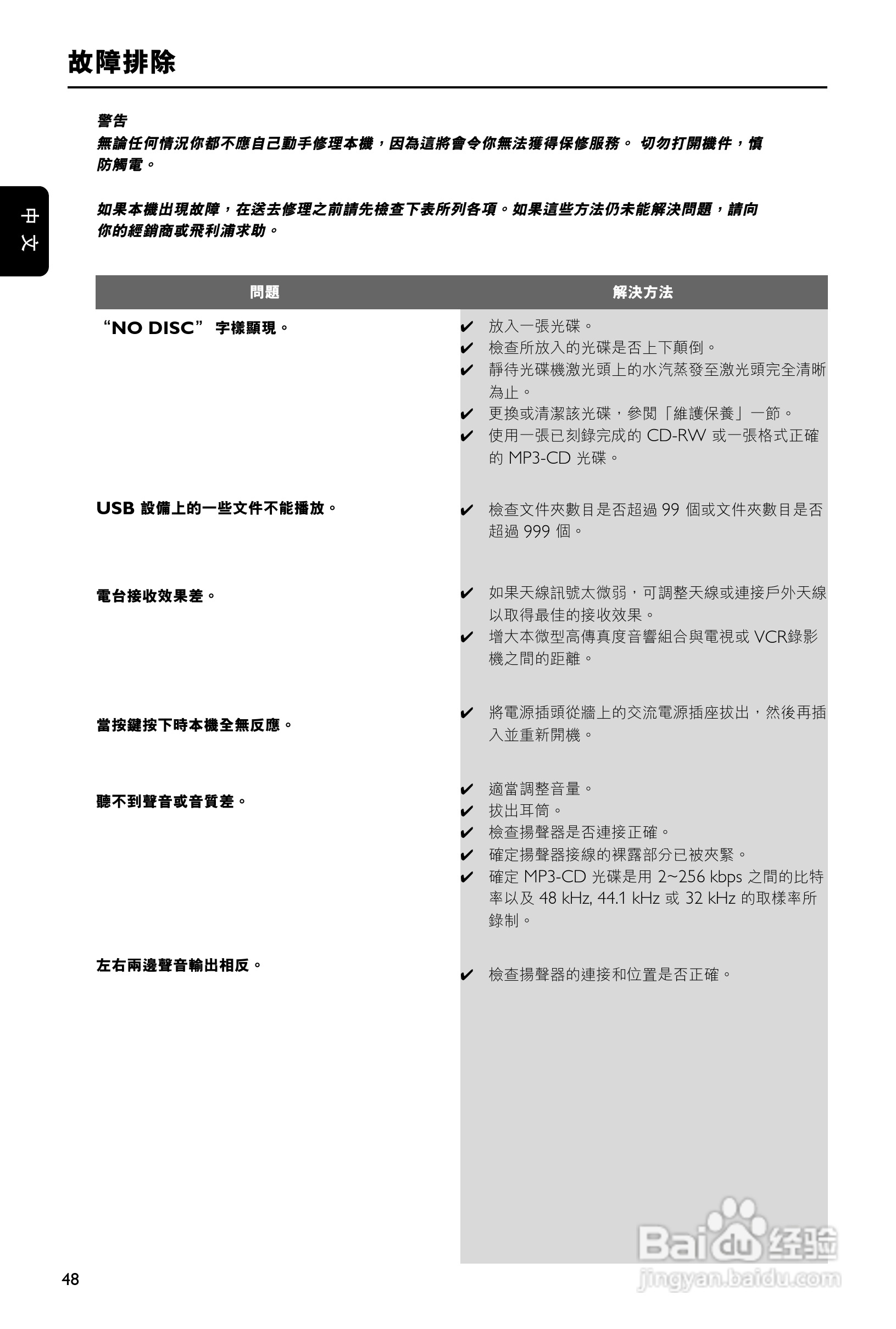 PHILIPS MCM277音响使用说明书:[3]
