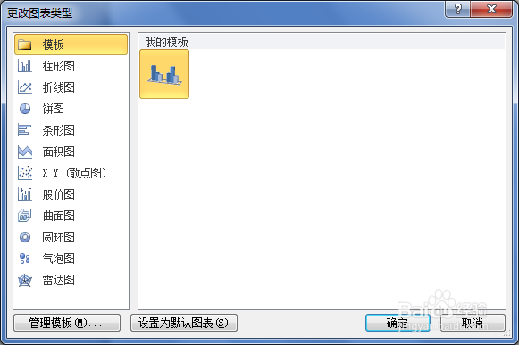 如何将图表保存为模板