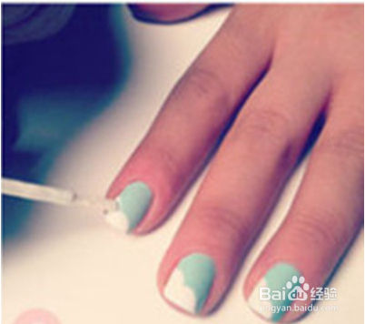 可爱蝴蝶领美甲