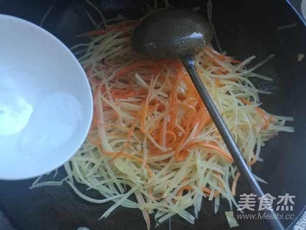 清炒双丝的做法