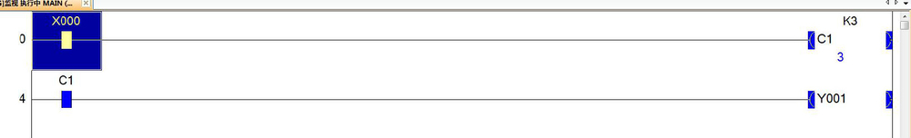 三菱plcGX3U系列计数器常规使用教学