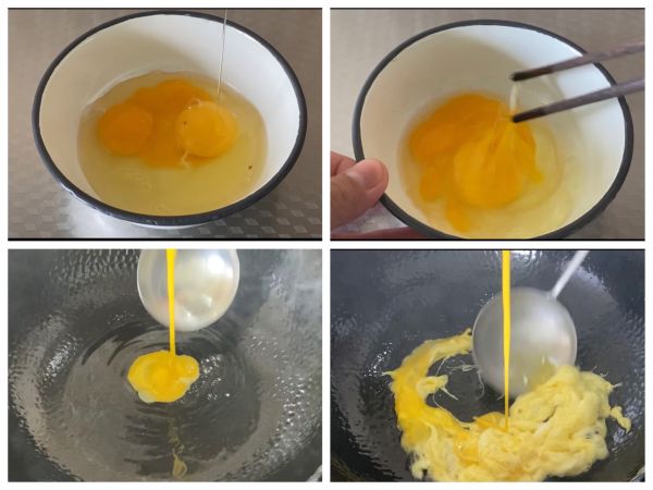 酱香鸡蛋拌菠菜