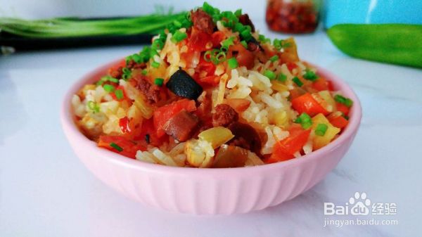 葱椒茄酱豆腐饭