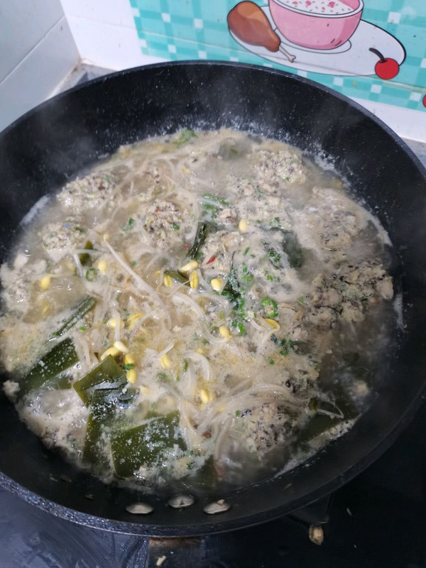 养生海带肉丸汤