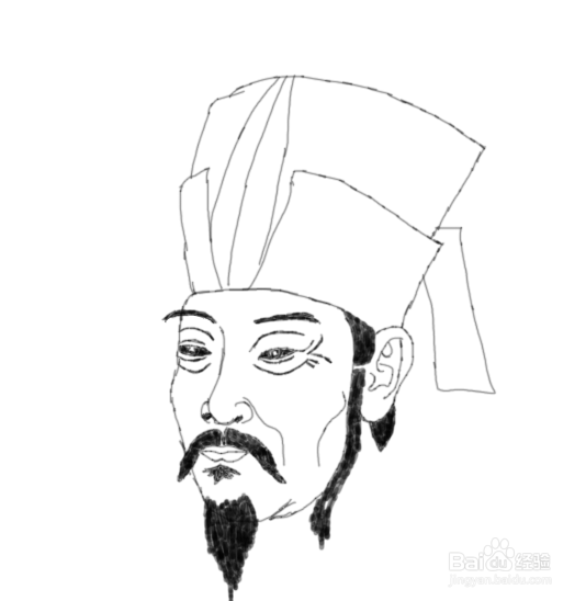 素描诗人白居易是怎么画的